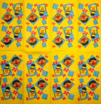 BF1-021 Monster - 4-lply - Sesame Workshop - Jim Henson - Handkerchief